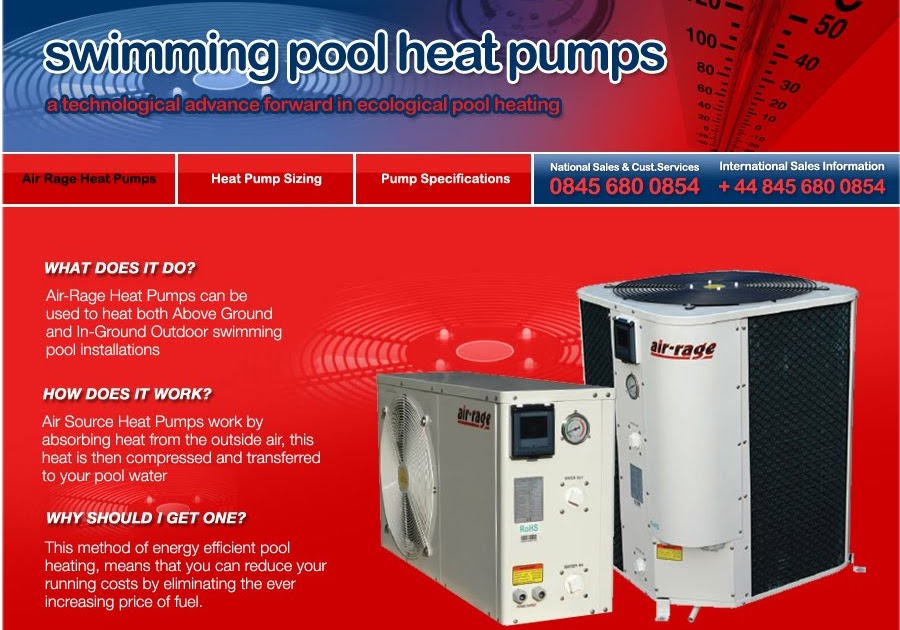 Fun Fantastic UK Ltd AirRage Swimming Pool Heat Pumps (Eco Heating