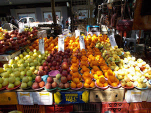Fresh fruits a sold by street vendors on Joubert Street.