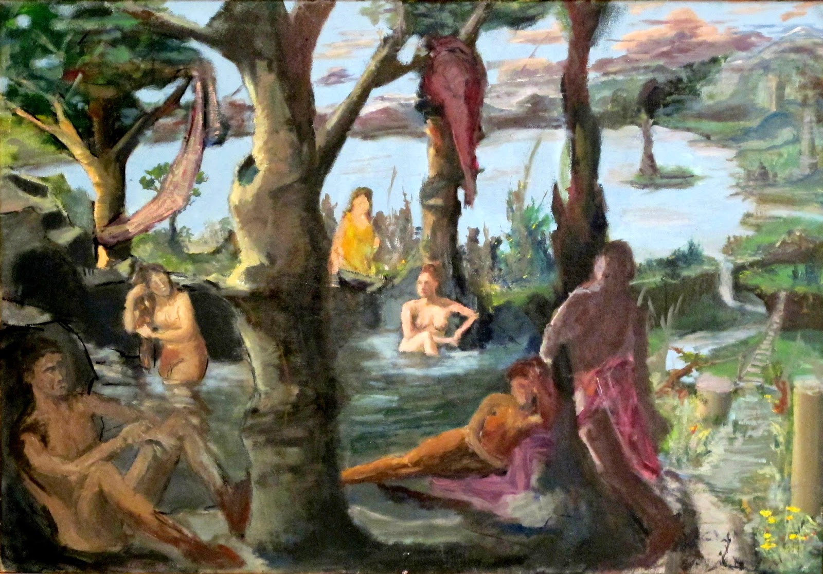 "Arcadian Bathers" by David C. Forsyth