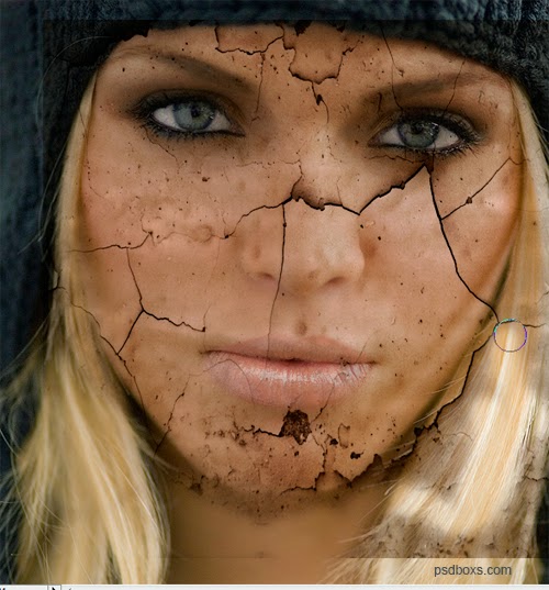 Create a Cracked Face Photo Effect In Photoshop