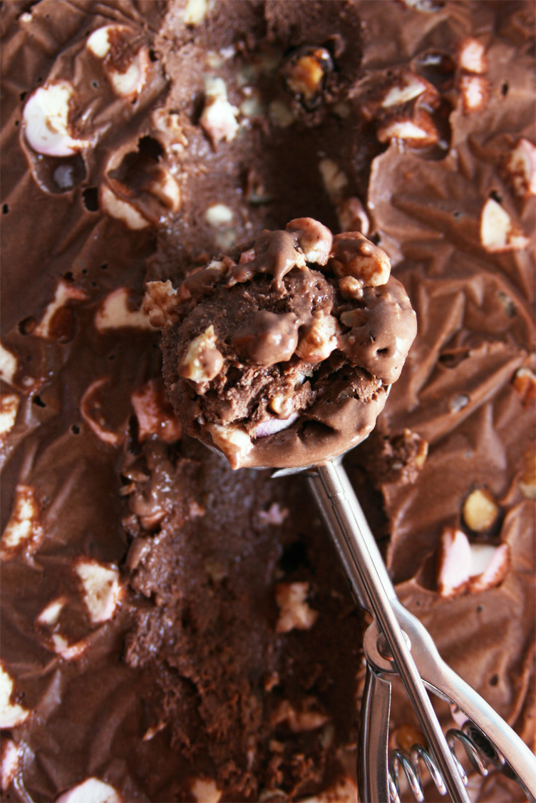 Vegan Rocky Road Ice Cream