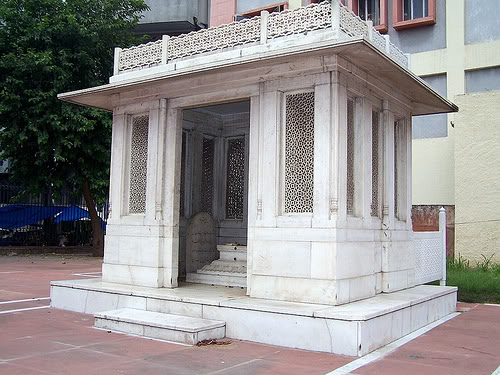 Tomb of Mirza Ghalib at Hazrat Nizamuddin in Delhi
