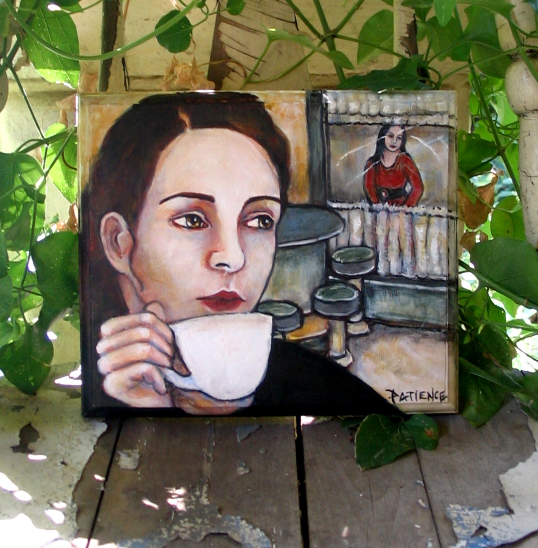 Art of 'Patience' My Nibblefest Art Contest entry, a painting entitled "Tom's Diner" tribute