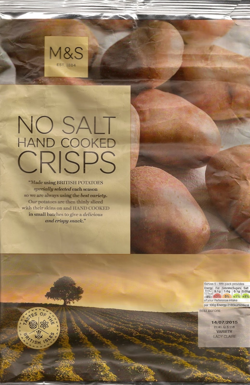 Cheeseburger Crisps Other Stories M S No Salt Hand Cooked Crisps