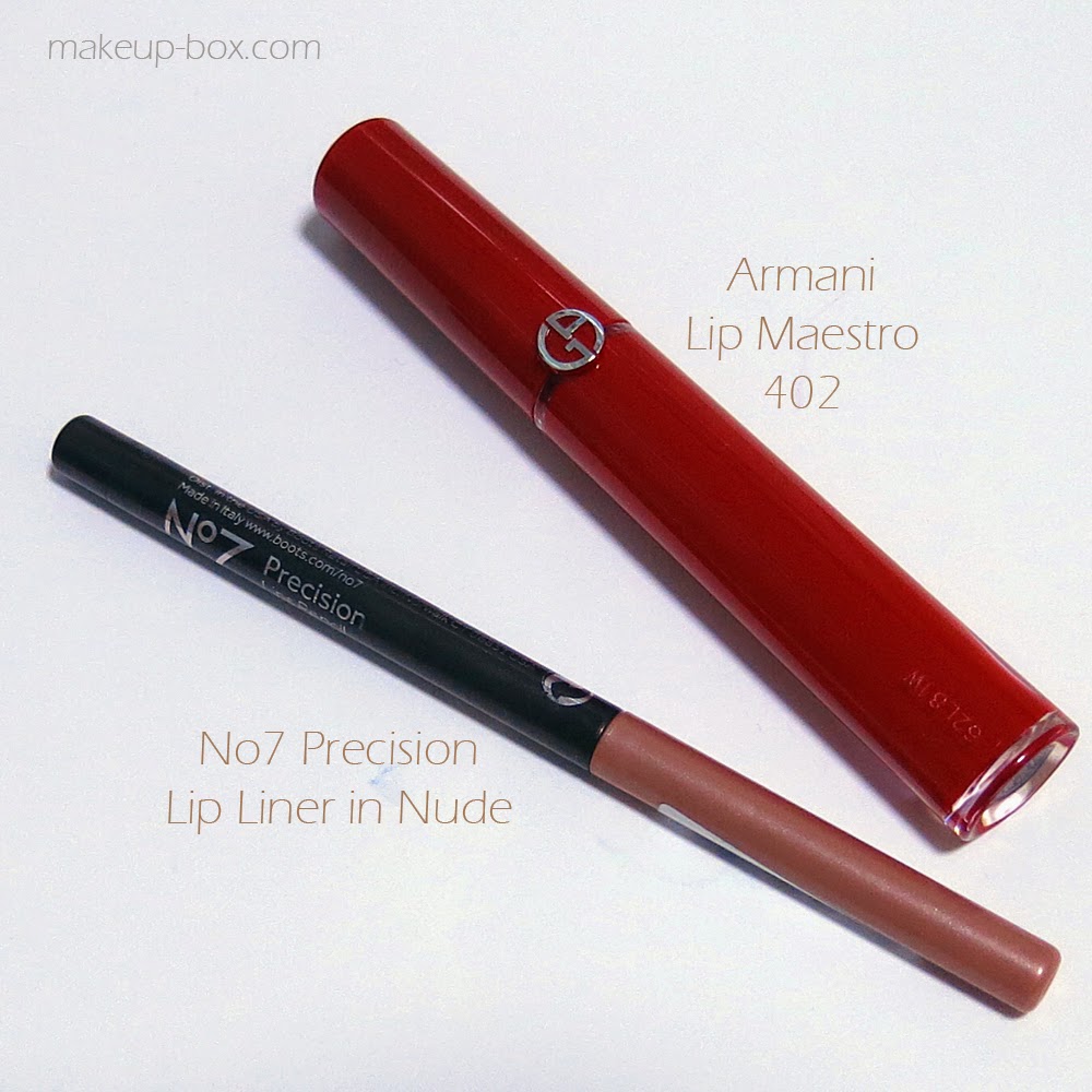 The Makeup Box Chilli Red Lips and Soft Winged Eyes Armani Lip