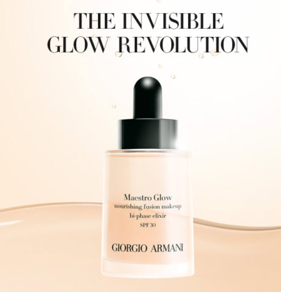 Armani Maestro Glow Nourishing Fusion Makeup - A Y E .. L 