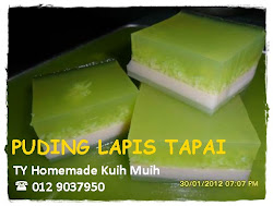 Puding Lapis Tapai Pulut