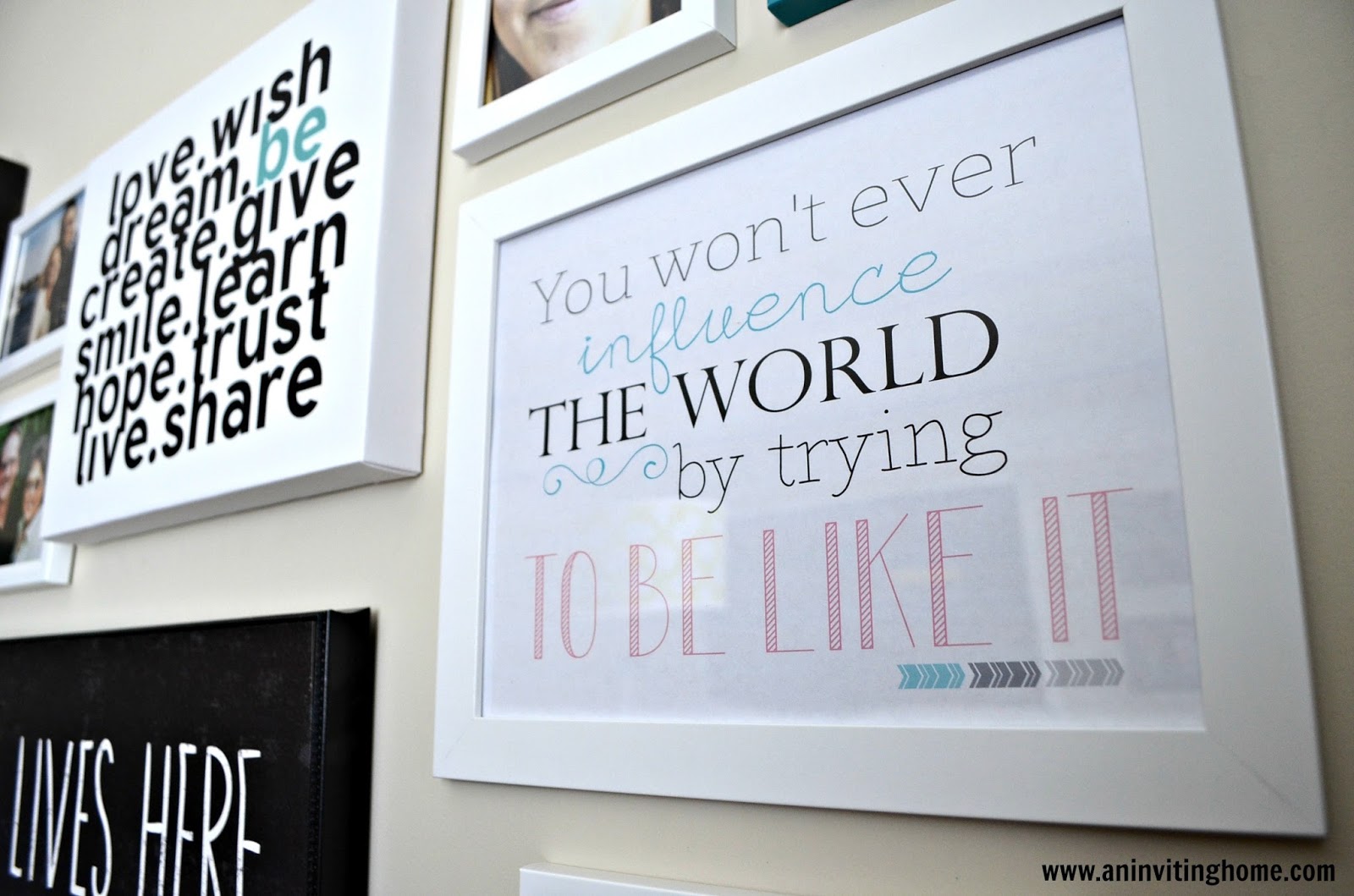Black And White Framed Quotes. QuotesGram
