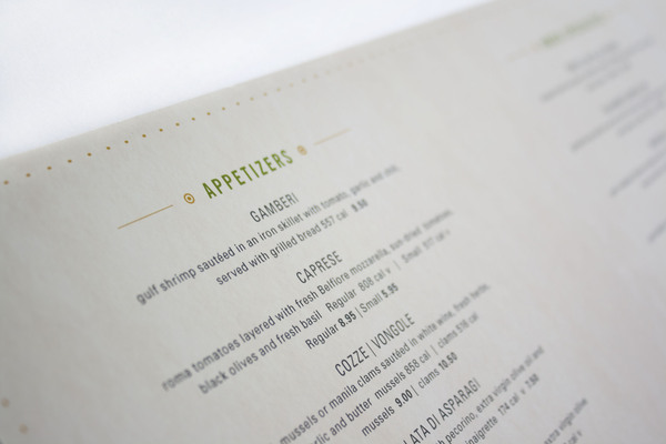 restaurant menu design