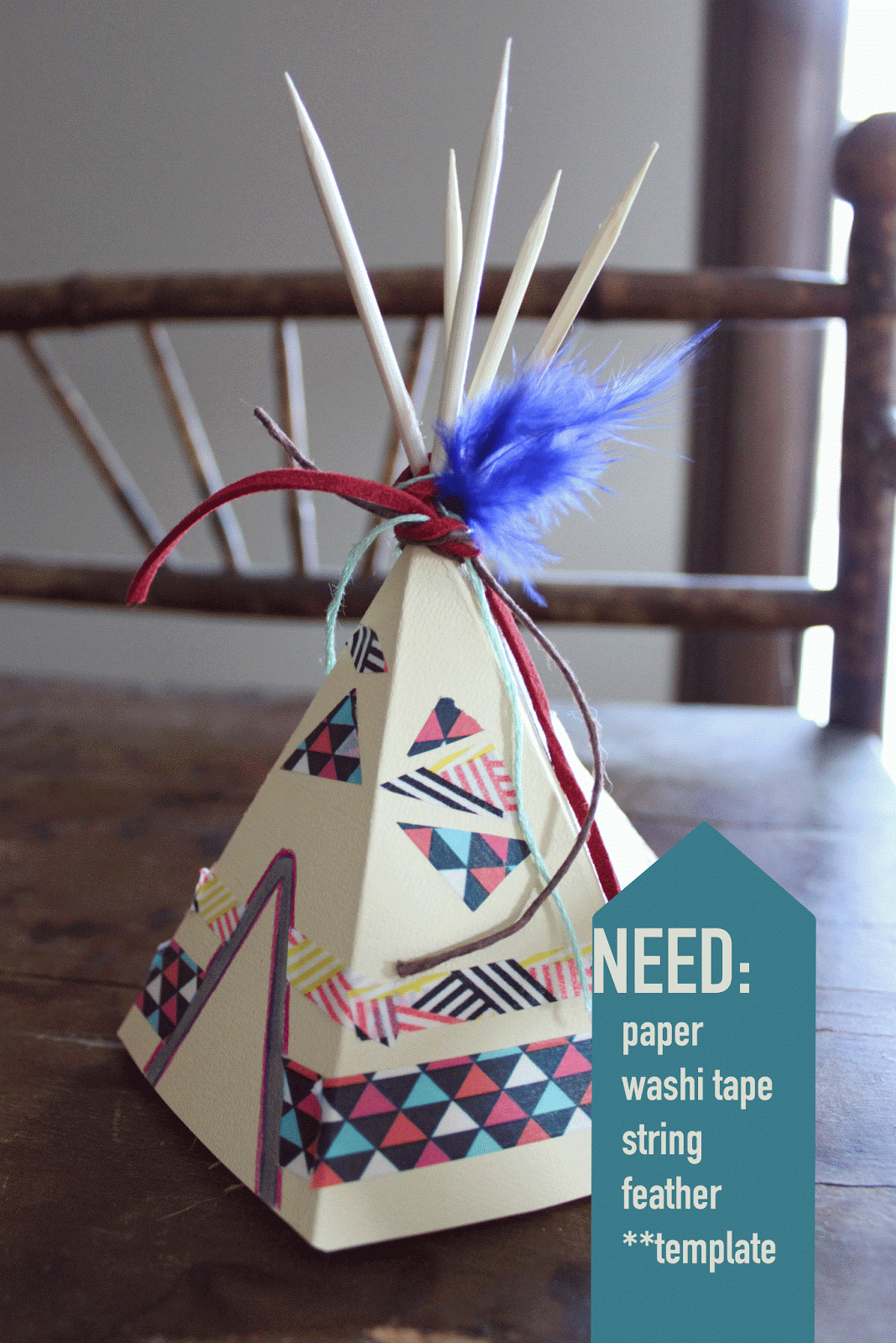 Ashley Thunder Events DIY {mini}Teepee