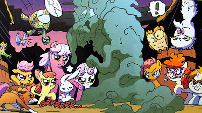 Ponyville and pets versus a Nightmare beast