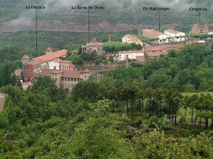 La Colònia de Viladomiu Nou des de la Baga de les Canals La Colònia de Viladomiu Nou des de la Baga de les Canals
