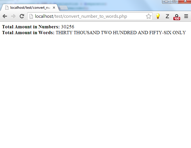  programming tips and tricks Convert number to words using php script