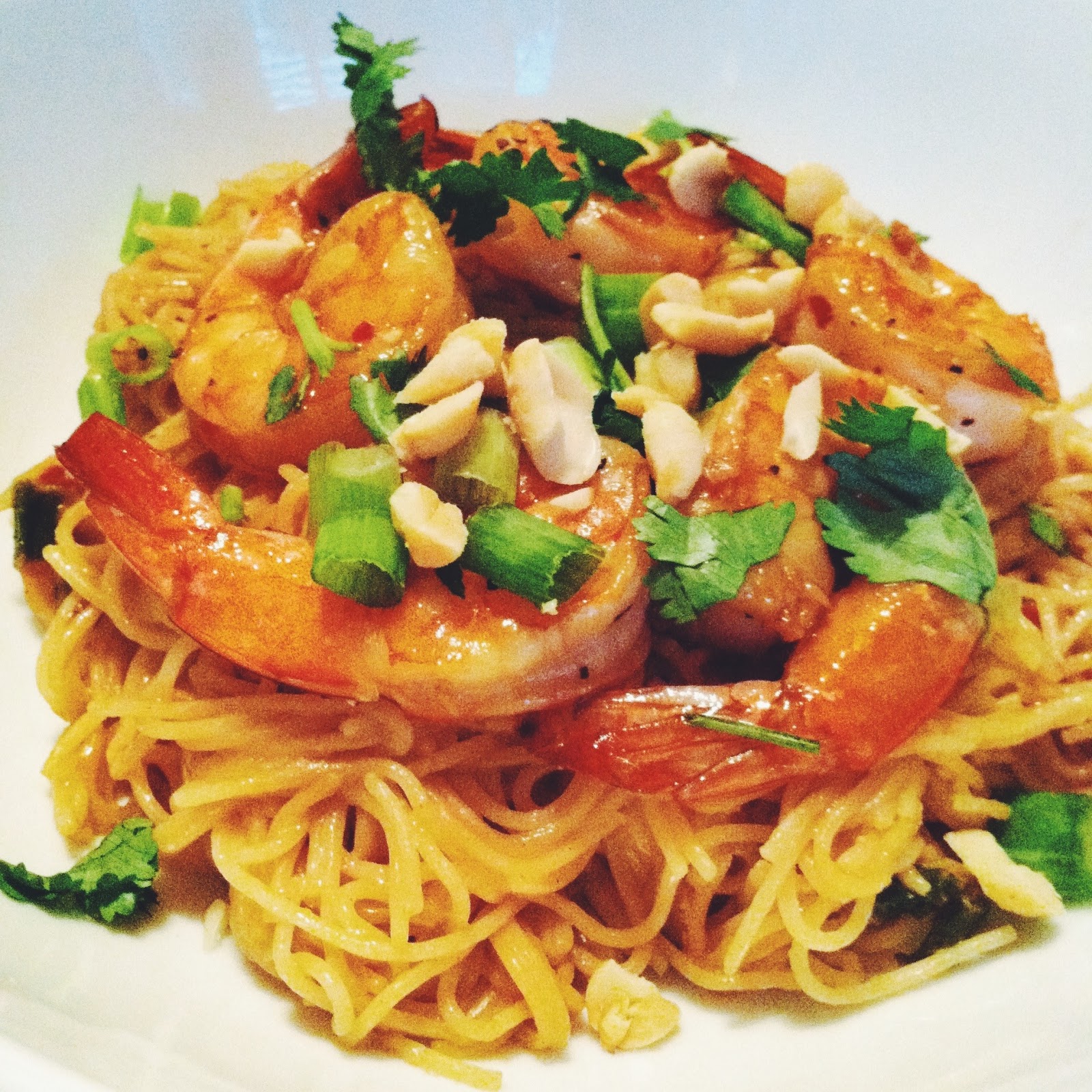 little kitchie spicy shrimp peanut noodles