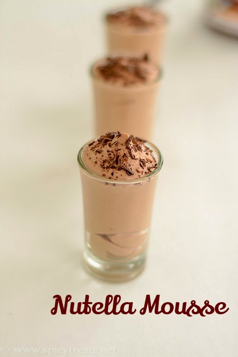 Eggless Nutella Mousse