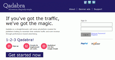 ( Adsense alternative ) Earn Money with Qadabra 