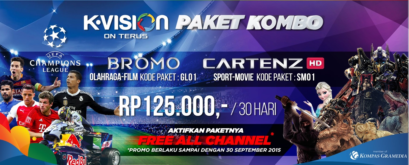 KVISION ON TERUS PROMO PAKET KOMBO