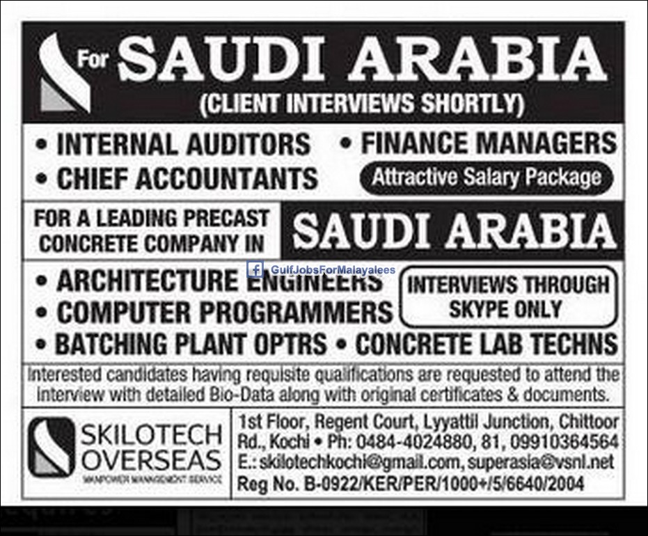 Leading Precast Concrete Company job vacancies in KSA Gulf Jobs for