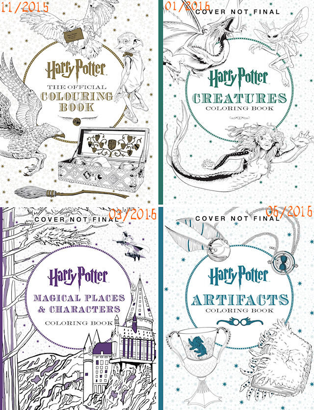 Lieux Et Personnages Magiques Harry Potter Livre De Coloriage