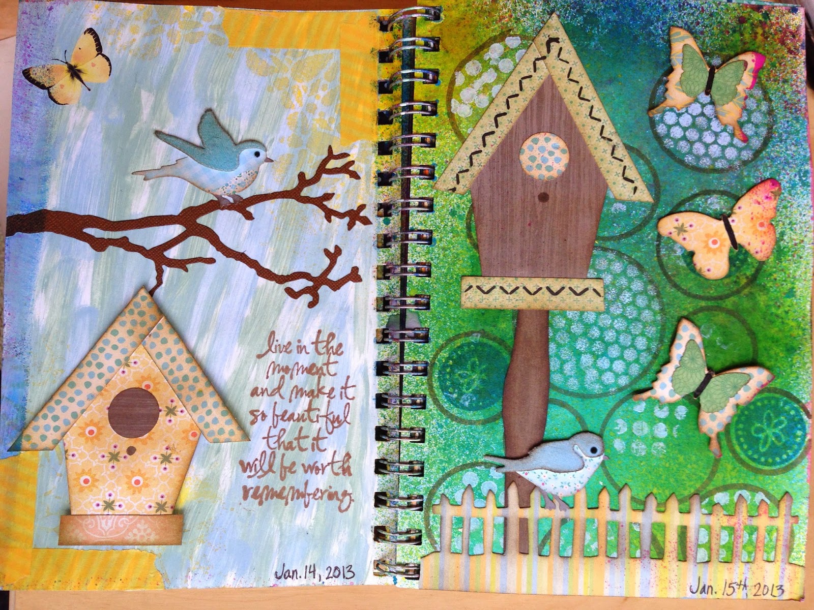 Mixed Media Magic! Birdhouses and Butterflies