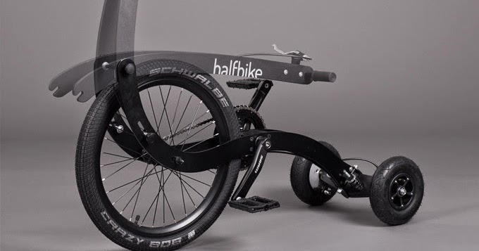Необычный велосипед Halfbike
