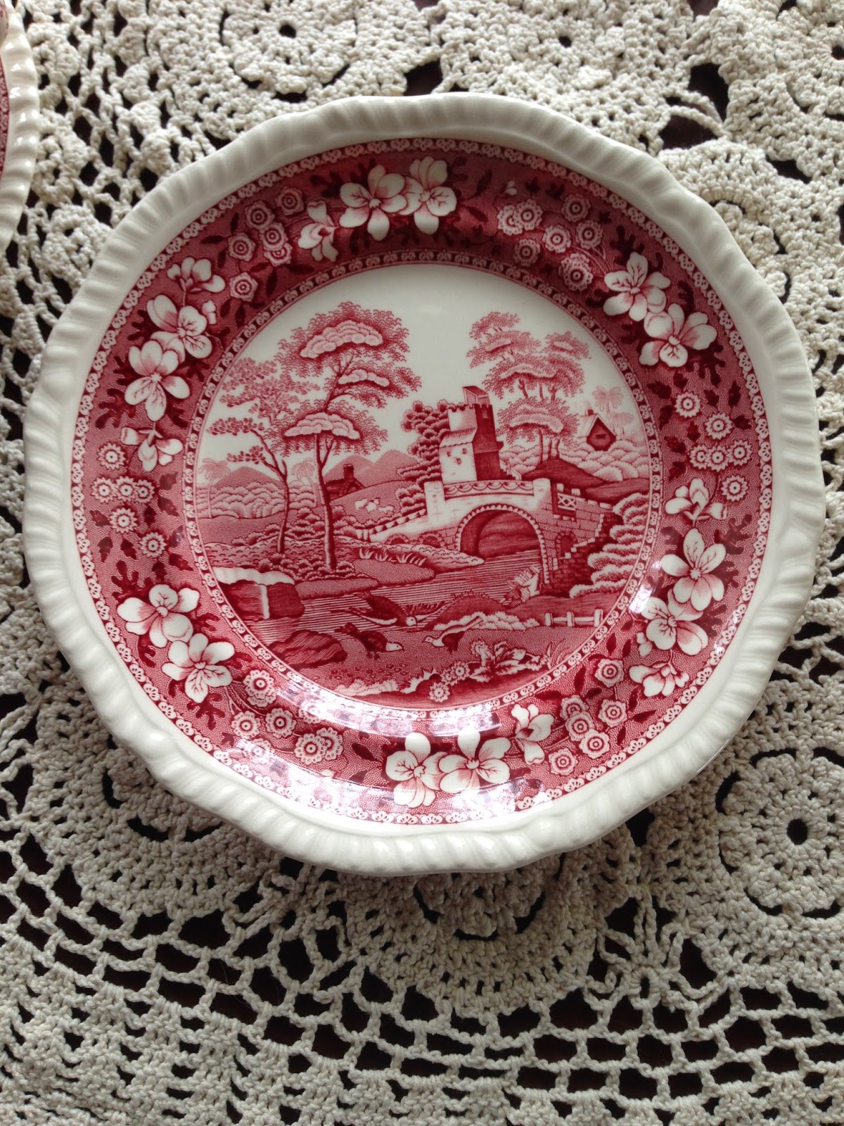 carolinajewel's table Spode Pink Tower China and the Carmen Connection