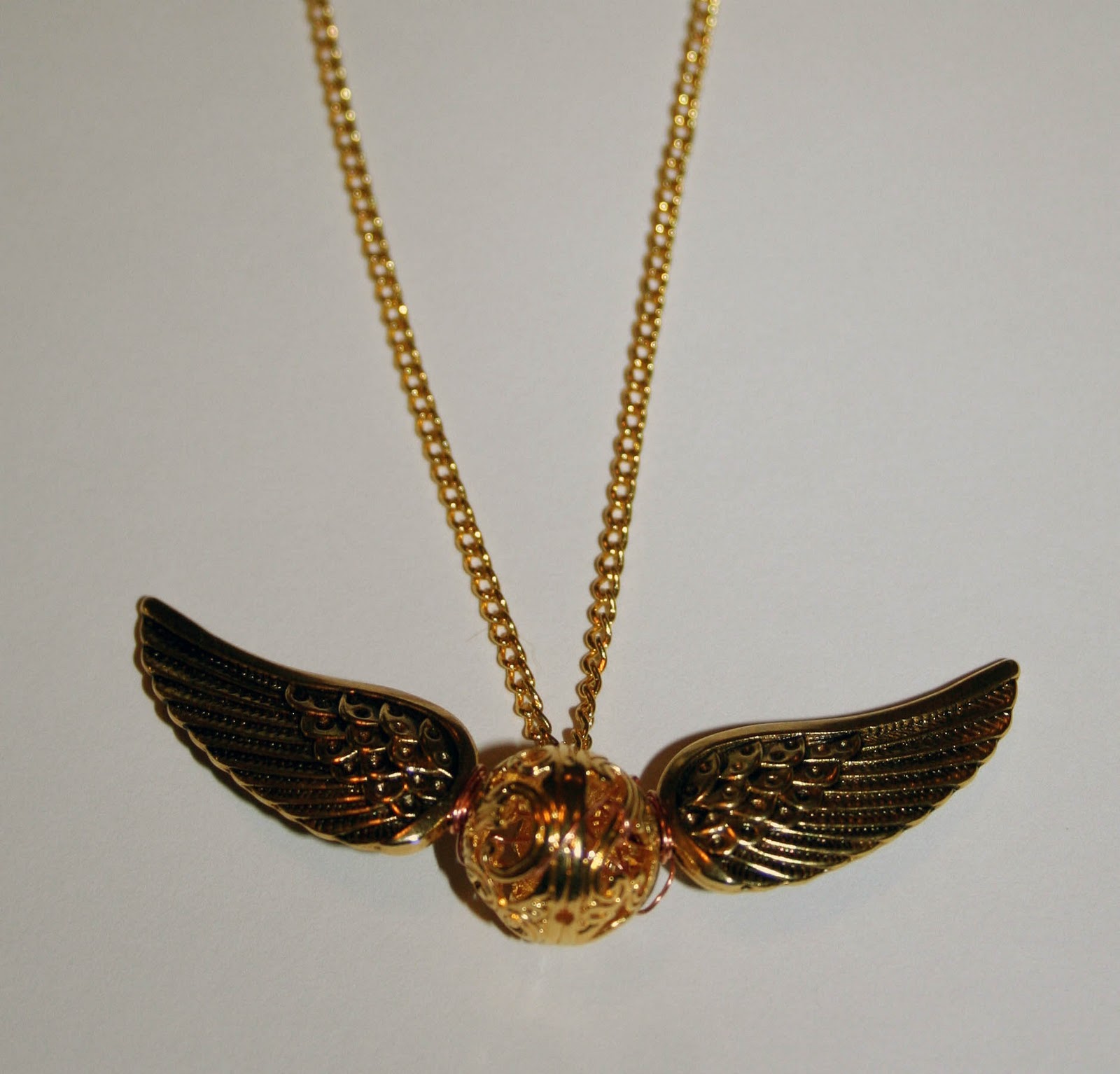 The Experimental Crafter Golden Snitch Necklace