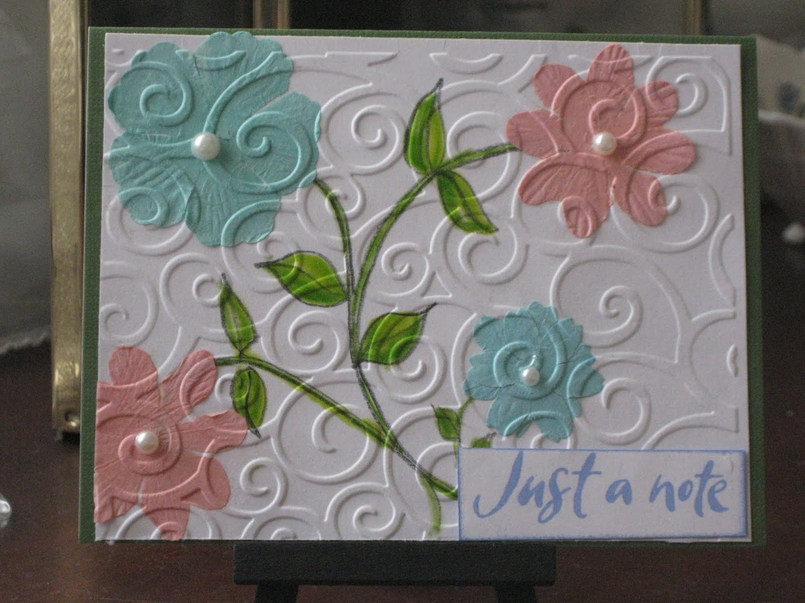 Bits of Cheer Tutorial Embossed Flower technique