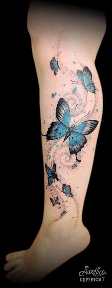 Butterfly Tattoos on Foot Butterfly Tattoos on Foot