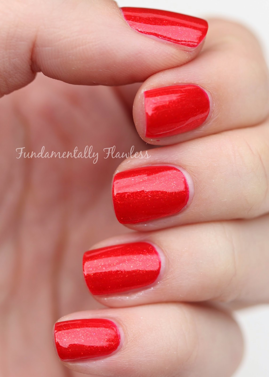 Models Own Diamond Luxe Heart Red Swatch
