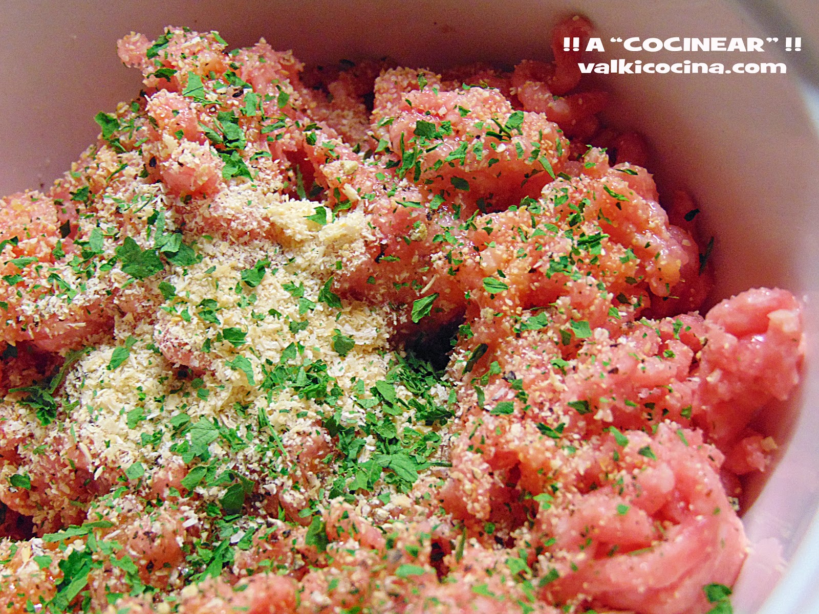 ALIÑAR CARNE PICADA | ¡¡A COCINEAR!! Recetas valkicocina.com