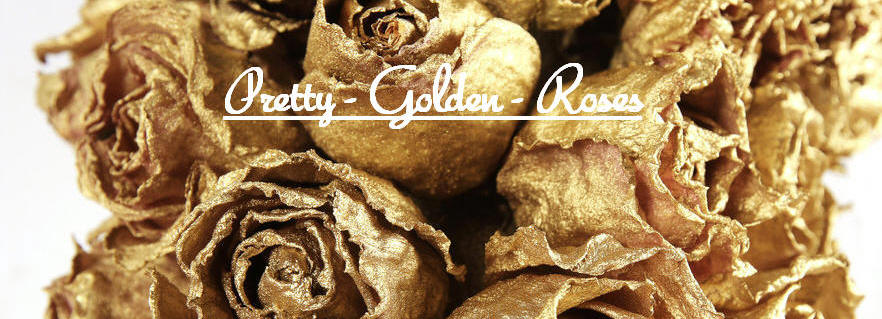 pretty golden roses