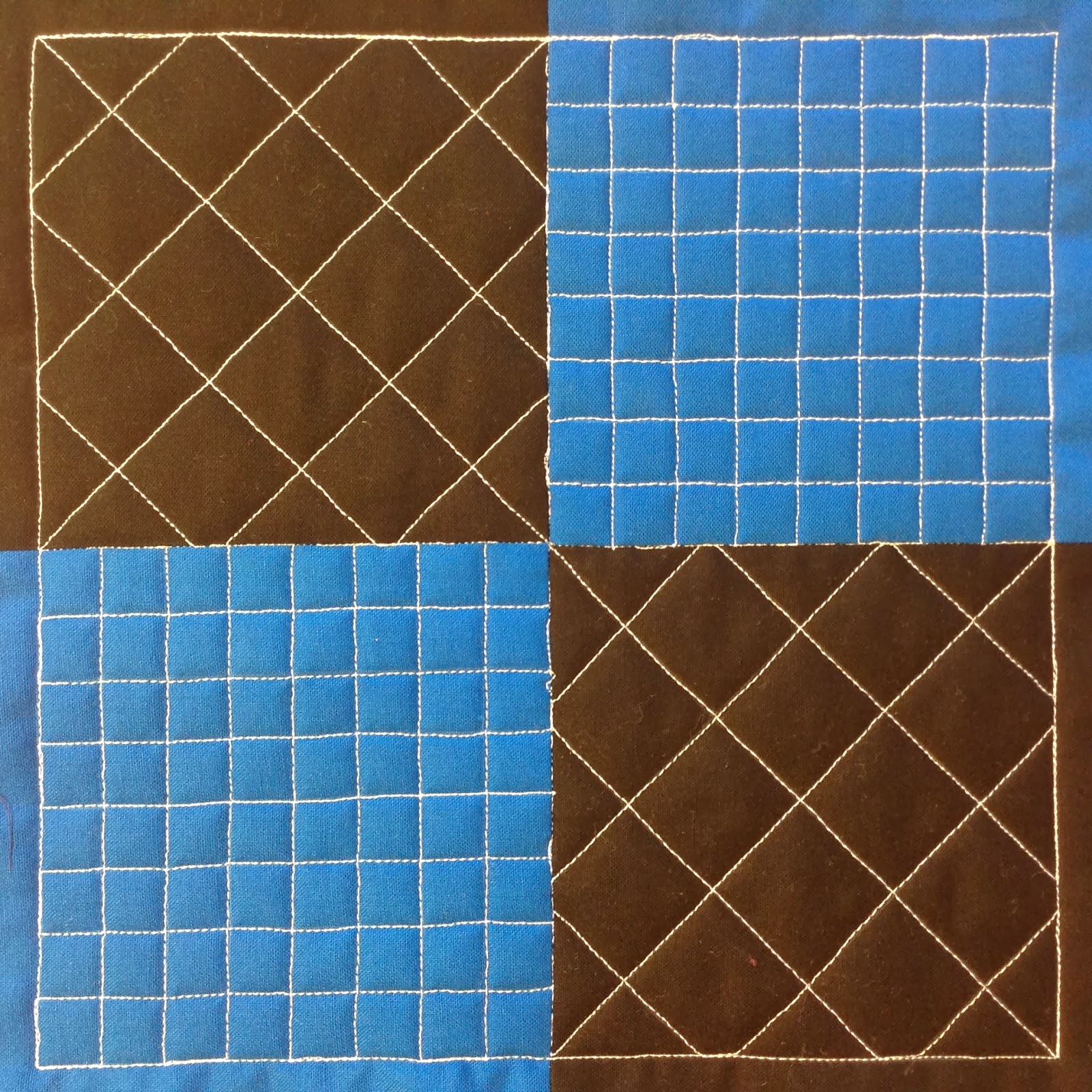 free motion quilting gridlines