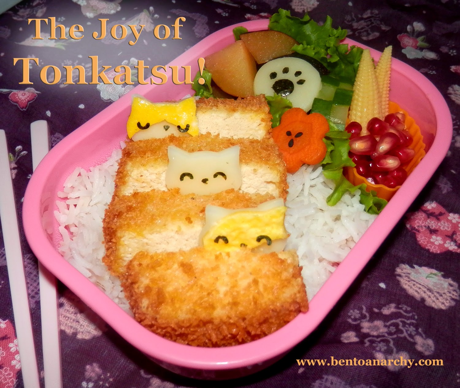 Bento Anarchy Tonkatsu kitties