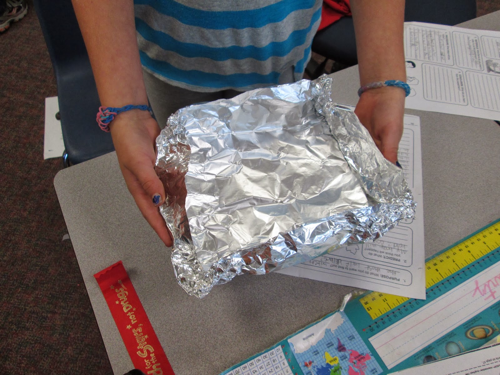 Adventures in Third Grade Foil Boats Science Experiment
