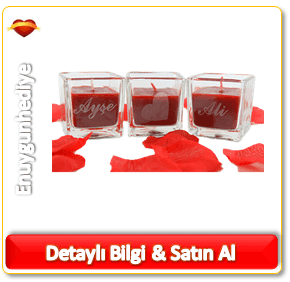 Sevgiliye tatlı sürprizler Kişiye Özel İsim Yazılı Çilek Kokulu Mum