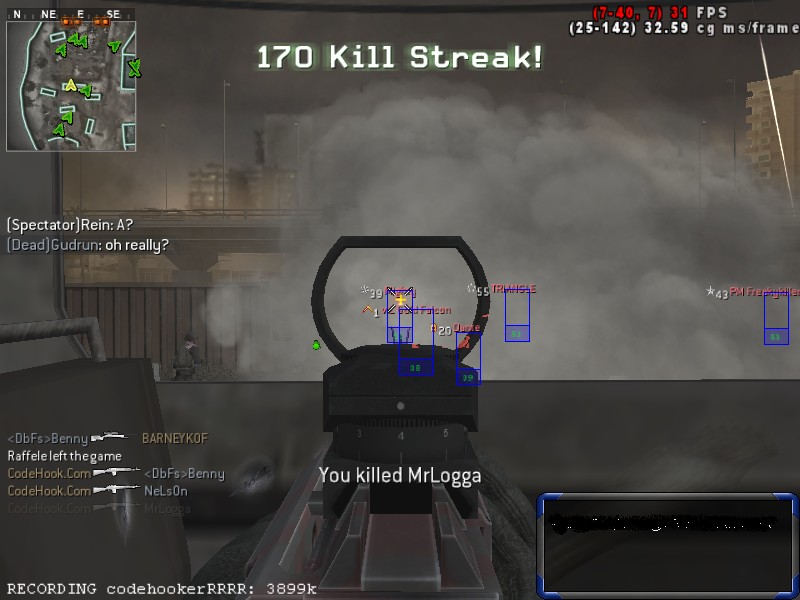 Wallhack and Aimbot for CoD2 v1.3 keygen