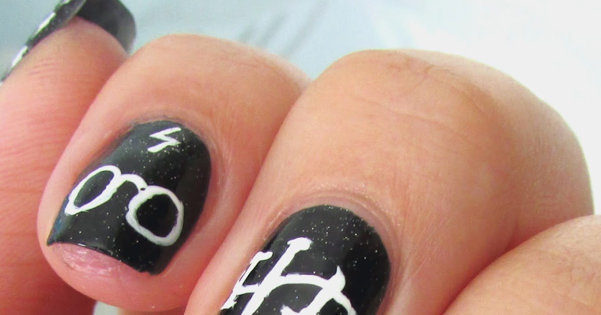 9. "Harry Potter Nail Art with Glitter" - wide 3