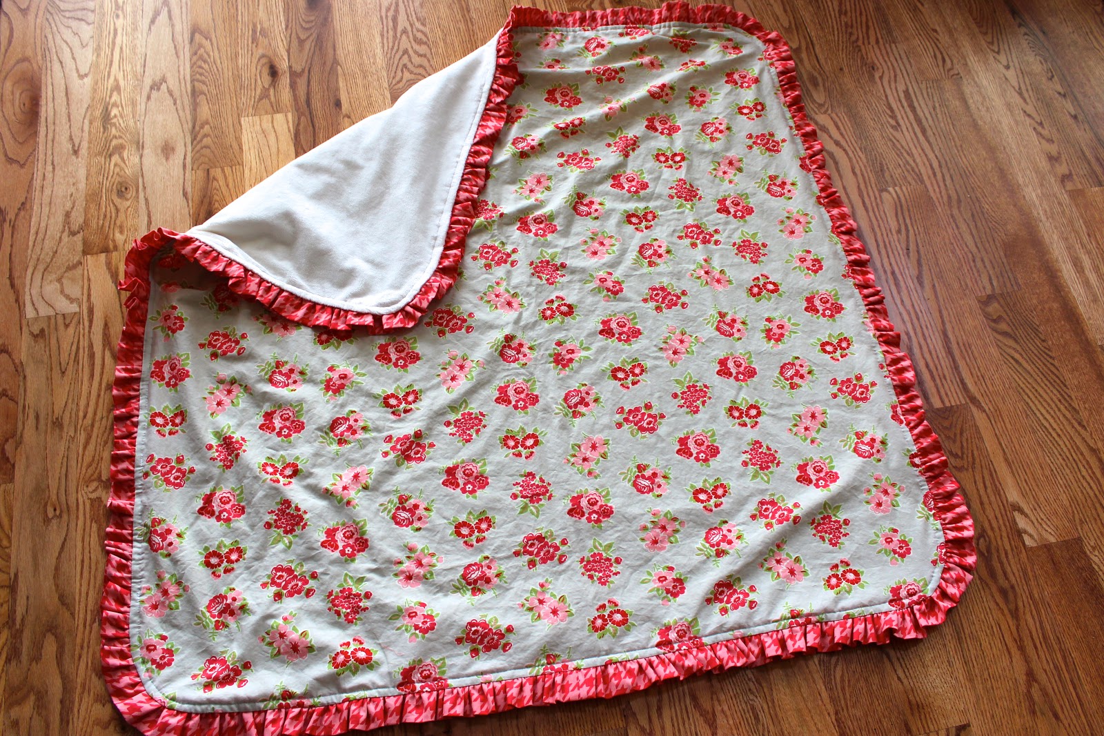 Anna Elizabeth Made Ruffled Minky Baby Blanket