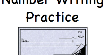 love2learn2day: Purpose for Writing Numbers...Checkbooks!