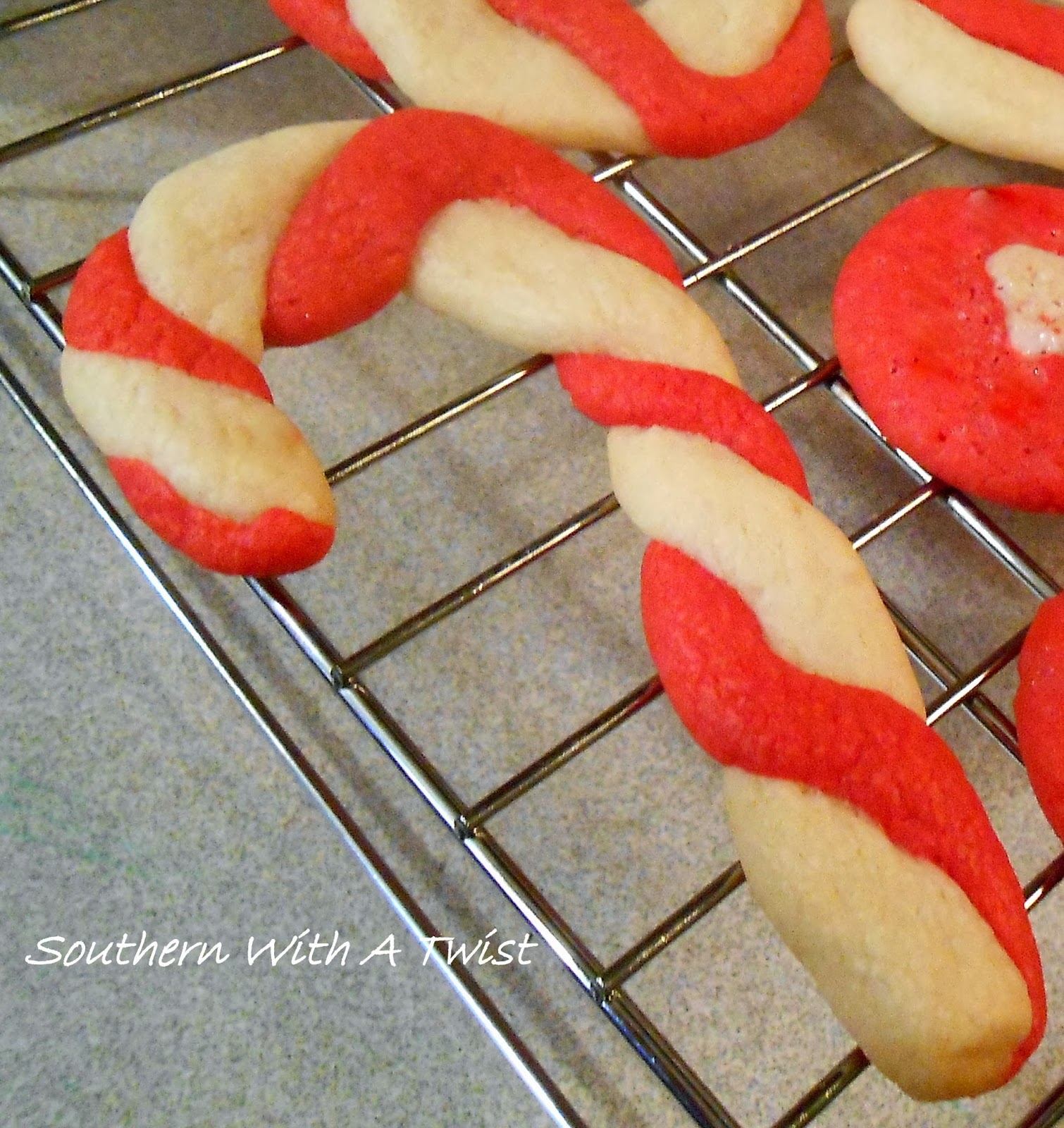 Southern With A Twist Candy Cane Cookies
