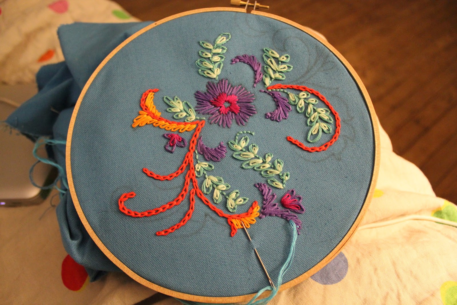 The sewcialist yeah i did the embroidery by hand because i dont like