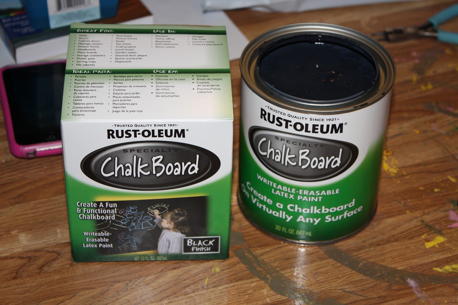 The Potter & His Clay Tile Frames, Chalkboard Paint, Paw Prints, and