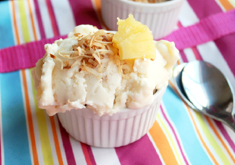 Creole Contessa Toasted Coconut Pineapple Frozen Yogurt