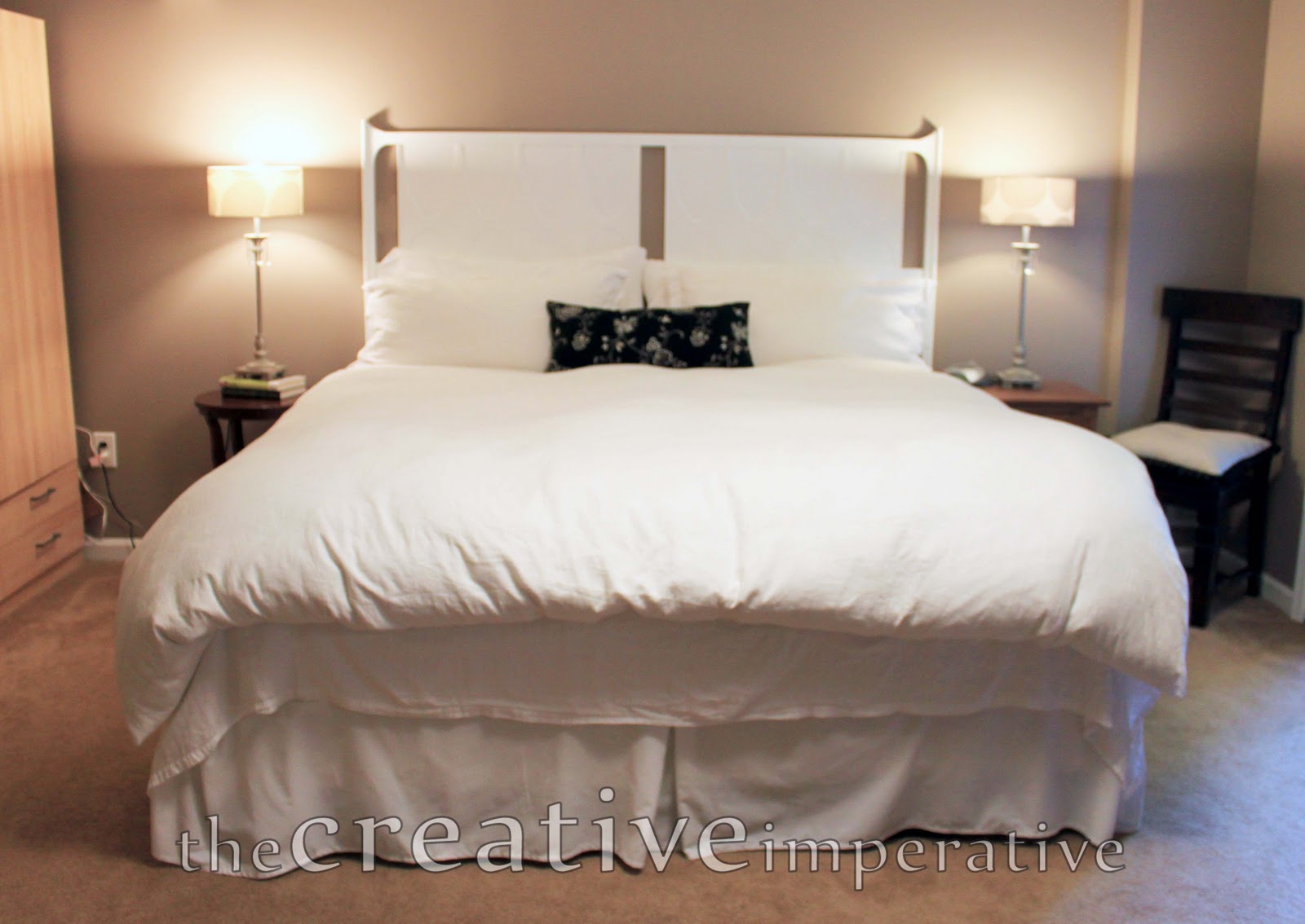 The Creative Imperative White Painted Headboard