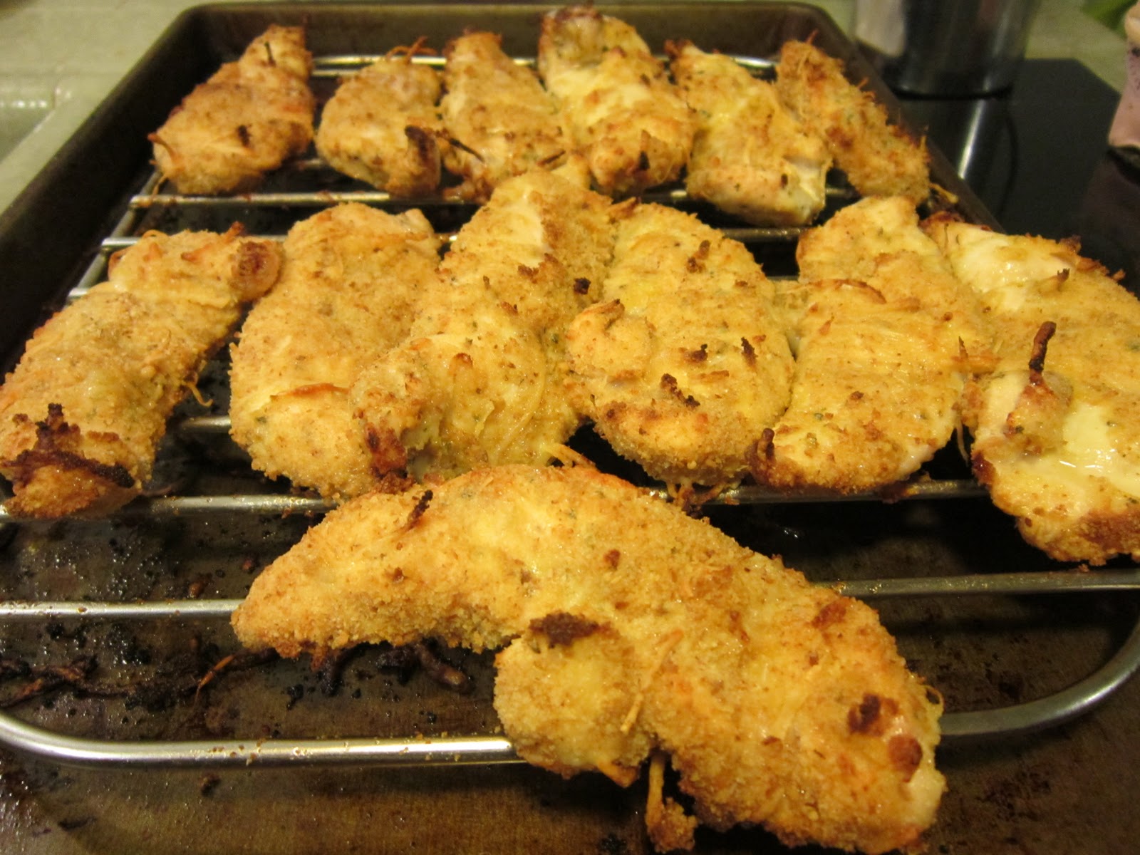 Baked Parmesan Crusted Chicken Tenders Recipe