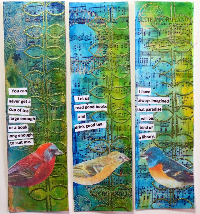 punk projects New Mixed Media Bookmarks