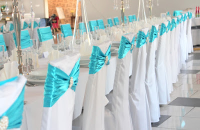 dekoracja sali weselnej w kolorze Tiffany Blue dekoracja sali weselnej w kolorze Tiffany Blue