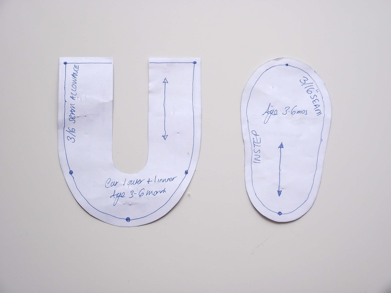 Baby Shoe Pattern Paper