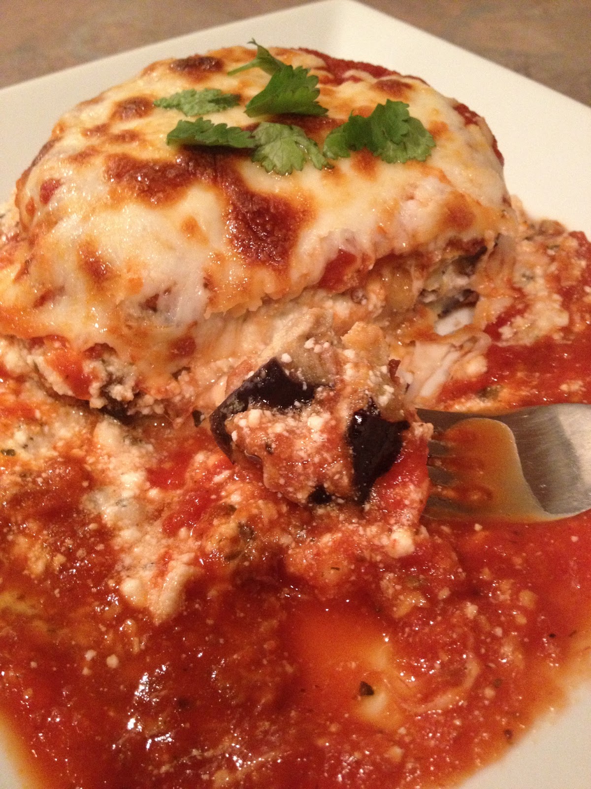 The Busy Broad Cheesy Eggplant Parm Stacks Low Carb